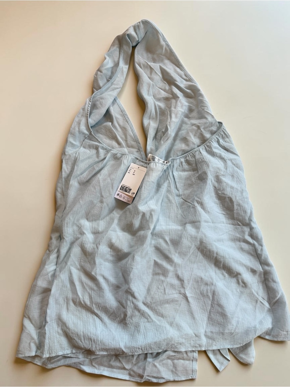 H&M Light Blue Halter Neck Tank Top